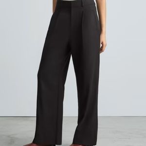 NEW Everlane Way-High Drape pants black size 8R
